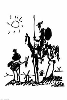 Don Quijote, Pablo Picasso san valentin Don Quijote, Pablo Picasso san valentin