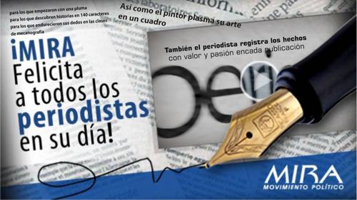 Felicitaciones periodistas mira
