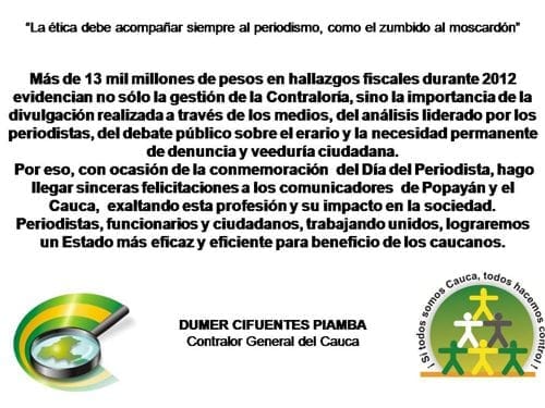 Tarjeta periodistas 9 de ferbrero