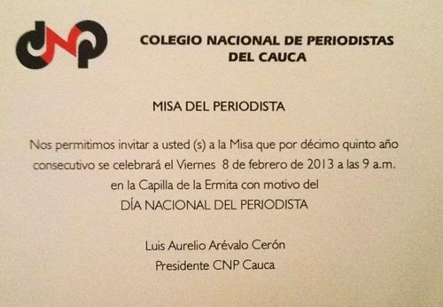 misa del periodista