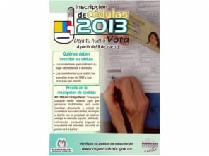 Inscripcion de Cédulas