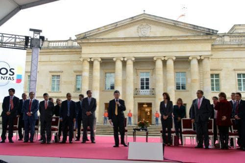 Juan Manuel Santos en palacio Juan Manuel Santos en palacio