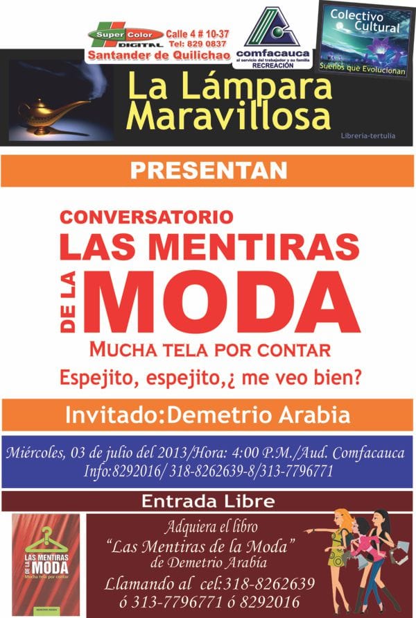 CONVERSATORIO LAS MENTIRAS DE LA MODA