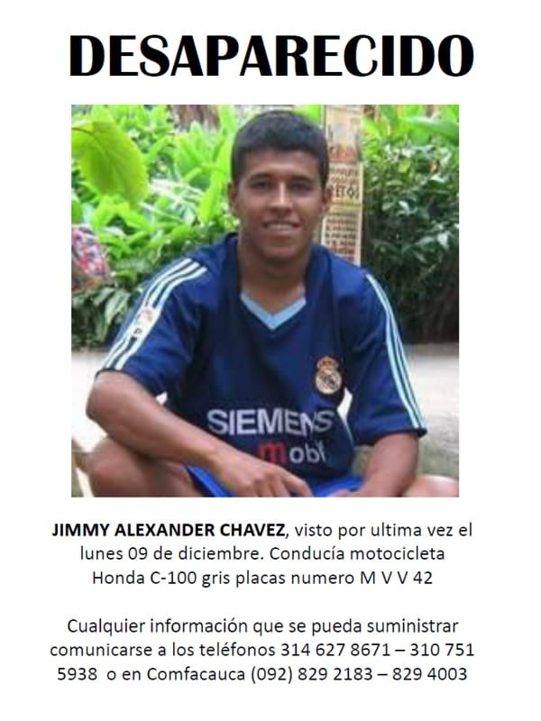 desaparecido comfacuaca