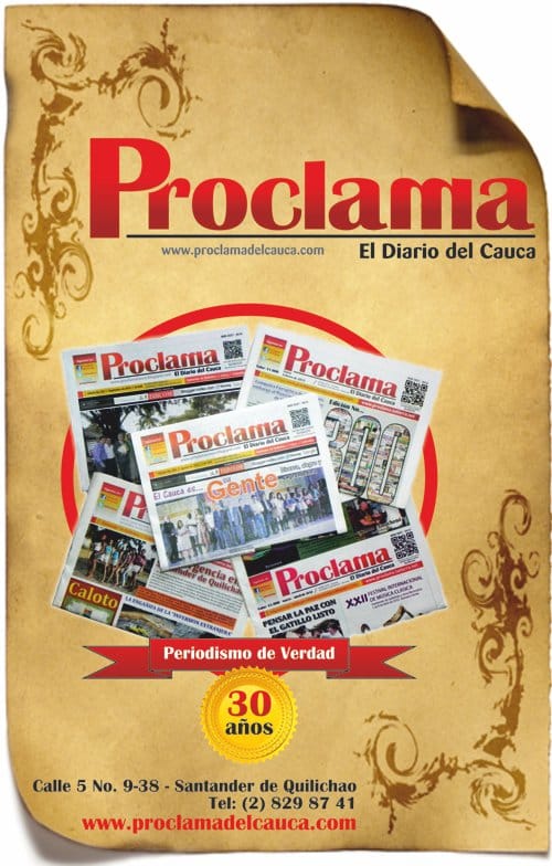 Proclama del Cauca - 30 Años Proclama del Cauca - 30 Años
