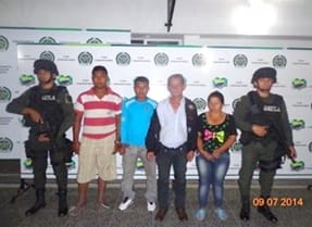 Capturados 4 integrantes de las FARC en Cauca