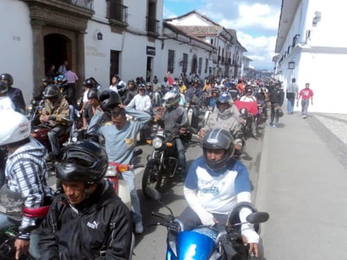 Mototaxismo en Popayán
