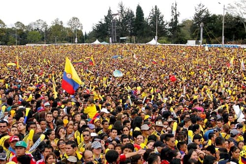 Recibimiento de la Selección Colombia en Bogotá