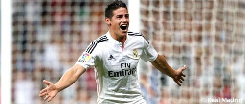 James marcó su gol en el Real Madrid