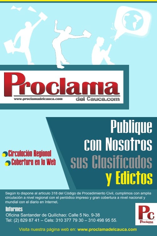 Clasificados y Edictos Proclama del Cauca