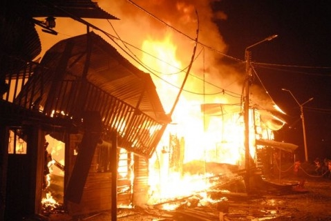Incendio en Popayán