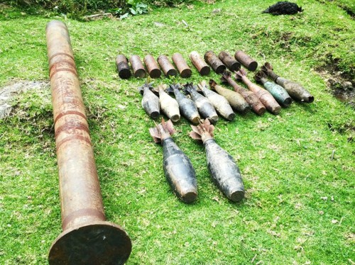 Explosivos incautados en Toribío1