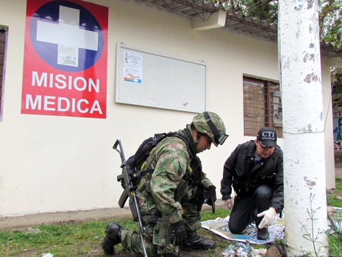 Desactivan explosivos instalados por las Farc en Inzá - Cauca Desactivan explosivos instalados por las Farc en Inzá - Cauca