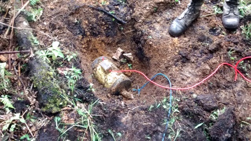 Ejército destruyó campo minado en Corinto