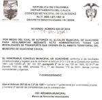 Acuerdo 20 Guachene Acuerdo 20 Guachene