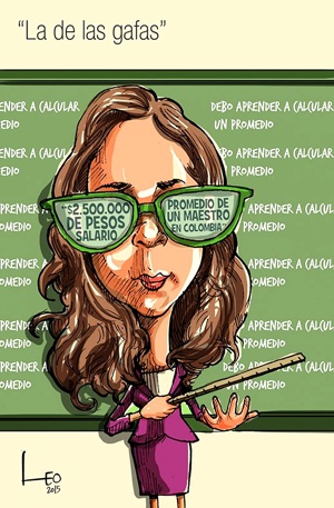 La de las gafas - caricatura - Semana.com - Leo 2015 - Gina Parody