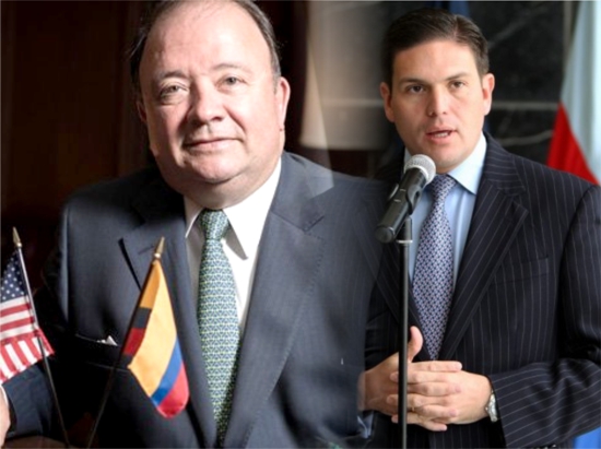 Luis Carlos Villegas y Juan Carlos Pinzón - ministerio de Defensa
