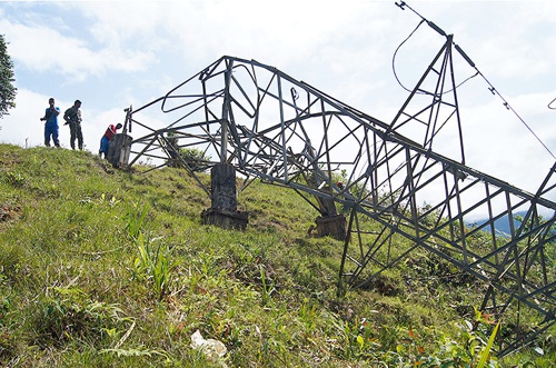 Farc vuelan torre de energía en Buenaventura Farc vuelan torre de energía en Buenaventura