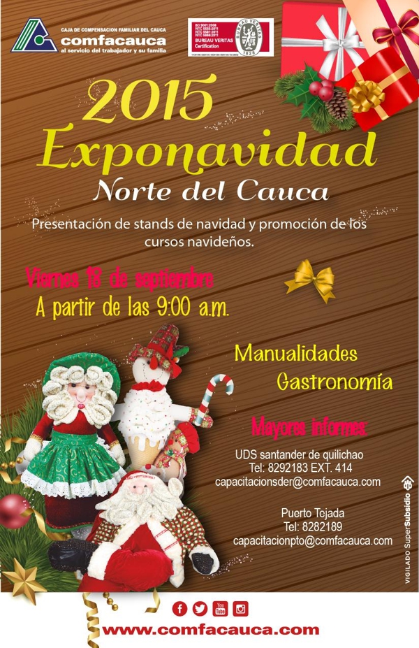 Exponavidad 2015 en norte del Cauca, manualidades y gastronomía navideña este 18 de sep
