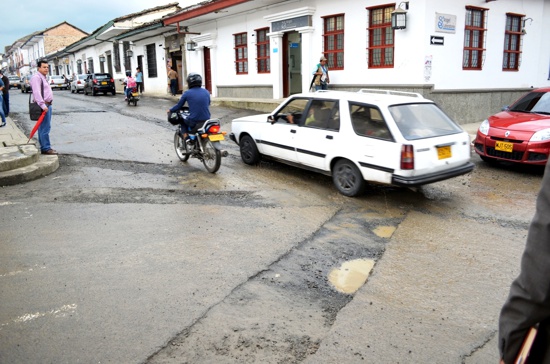 Despelote vial en Popayán