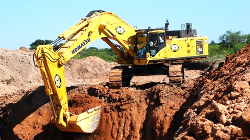 Excavadora - minería ilegal