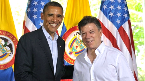 Obama y Santos Obama y Santos