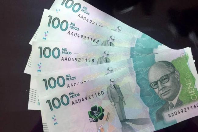 billetes de 100 mil pesos
