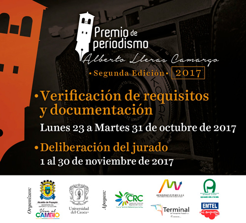 ‘Premio de periodismo Alberto Lleras Camargo’ recibió 31 trabajos periodísticos