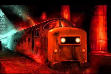 UN TREN FANTASMA EN LA OSCURIDAD