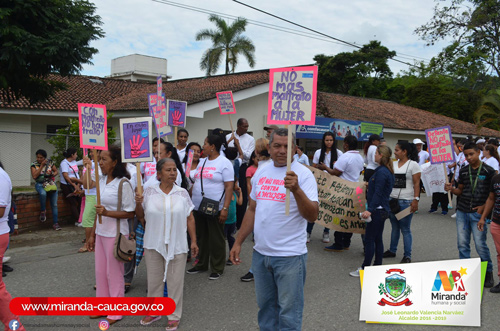 No a la violencia contra la mujer mirandeña No a la violencia contra la mujer mirandeña