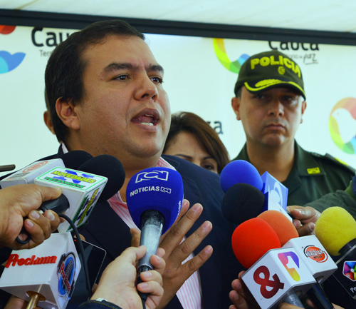 Pronunciamiento del gobernador Campo sobre orden público en Cauca