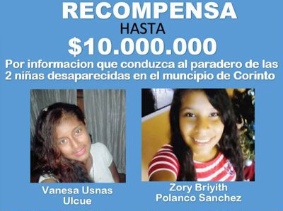 Buscan a dos adolescentes desaparecidas en Corinto Buscan a dos adolescentes desaparecidas en Corinto