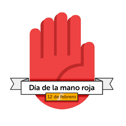 12 de febrero – Día de las Manos Rojas 12 de febrero – Día de las Manos Rojas