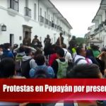 Popayán rechazó la visita de Uribe