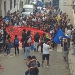 Marcha por la defensa de la educación pública superior