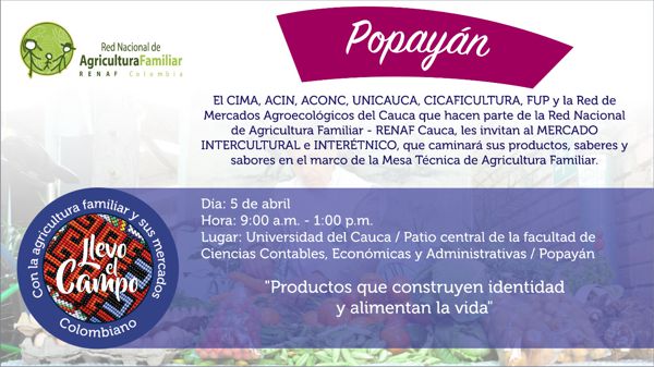 Todo listo para el Mercado Intercultural e Interétnico en Unicauca Todo listo para el Mercado Intercultural e Interétnico en Unicauca