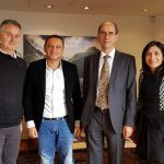 Embajador de Suiza en Colombia, Kurt Kunz y el Alcalde Municipal de Corinto, Edward Fernando García Sánchez