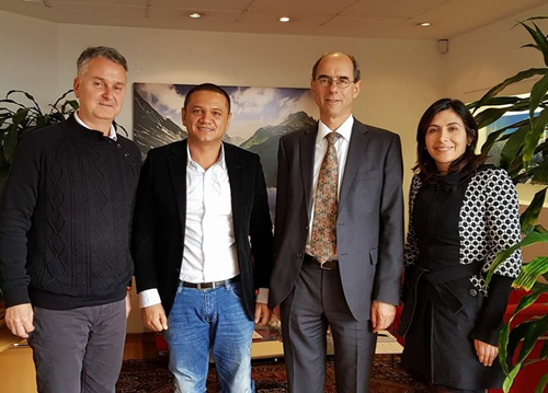 Embajador de Suiza en Colombia, Kurt Kunz y el Alcalde Municipal de Corinto, Edward Fernando García Sánchez Embajador de Suiza en Colombia, Kurt Kunz y el Alcalde Municipal de Corinto, Edward Fernando García Sánchez
