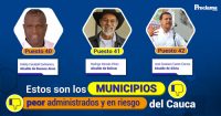 Los mejores y peores municipios administrados del Cauca