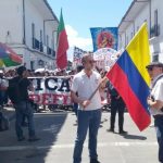 Rector de Unicauca sale a marchar con estudiantes en Popayán