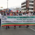 Movilización de maestros exige protección del Gobierno