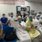 Despiden a Orlan Mina con protesta laboral en el HFPS