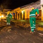 Reinician obras de reparcheo y mantenimiento vial