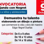 Convocatoria para niños y adolescentes Dibujando con Negret