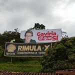 En vallas le piden el sí a Gaviria