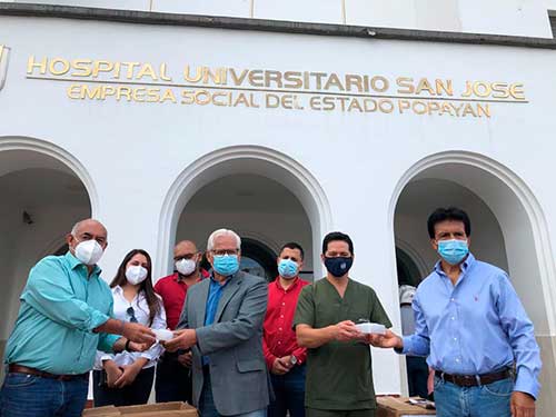 El Hospital Universitario San José recibió donación de equipos biomédicos