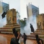 Derribaron estatua de Antonio Nariño en Pasto