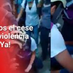 Exigimos el cese de la violencia ya