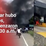 Manifestantes incendiaron peaje y bácula en Villarrica