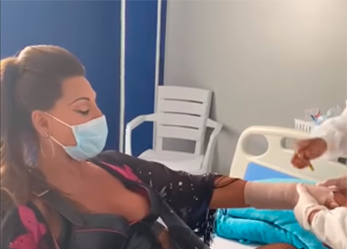 Mientras filmaba película, Amparo Grisales se fracturó un brazo